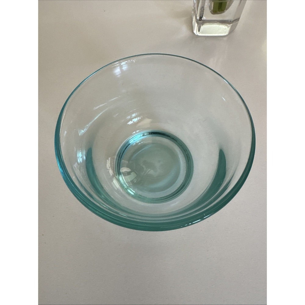 Vintage Handblown Art Glass Bowl Signed James Kingwell Icefire Studios Green - Picture 2 of 7